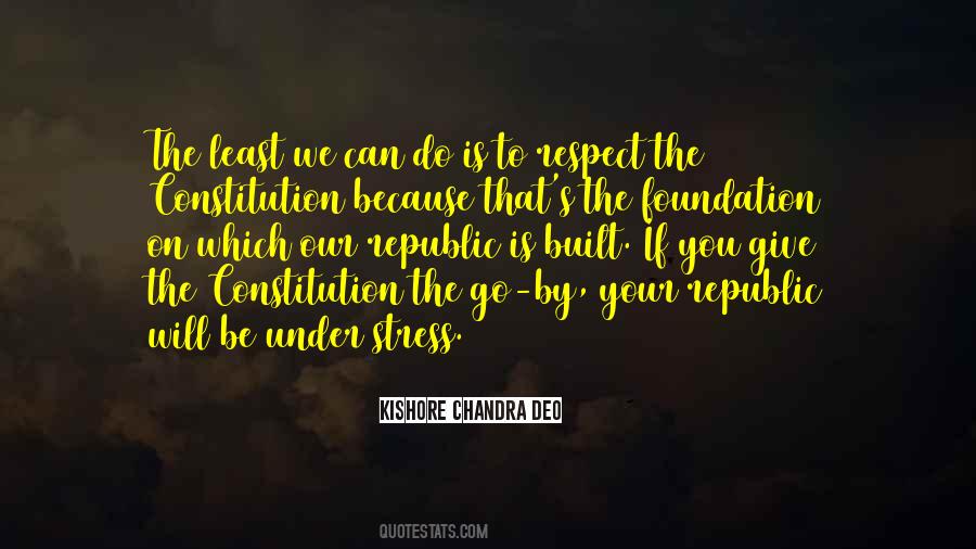 Our Republic Quotes #42475