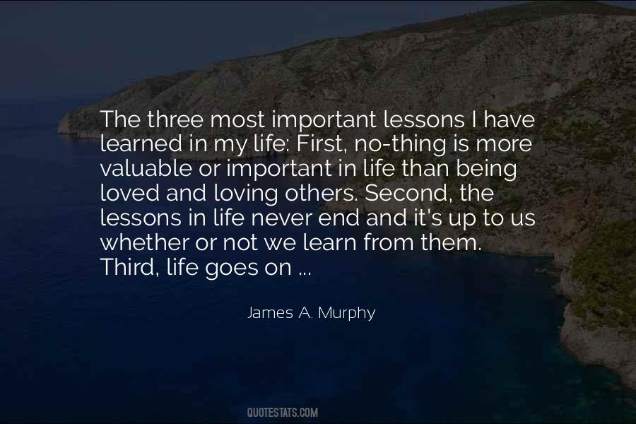 Quotes About Lessons Learned In Life #1441521