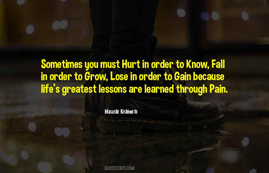 Quotes About Lessons Learned In Life #1464250