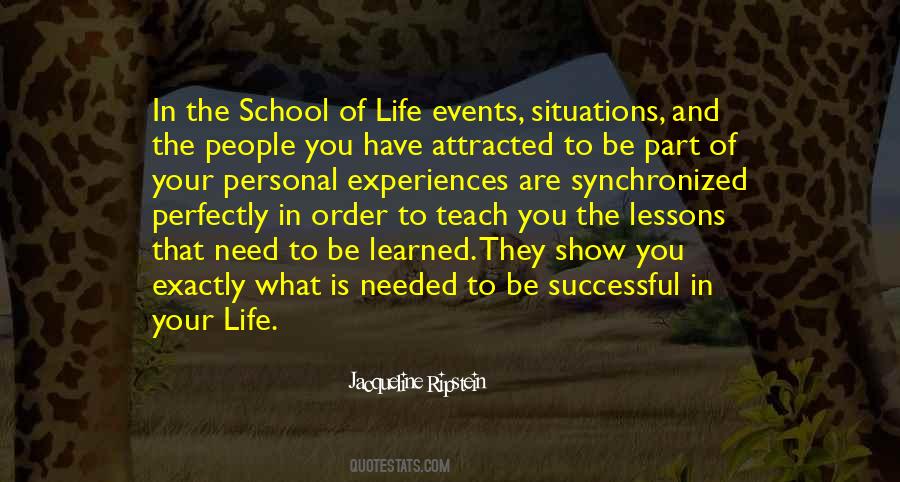 Quotes About Lessons Learned In Life #71334