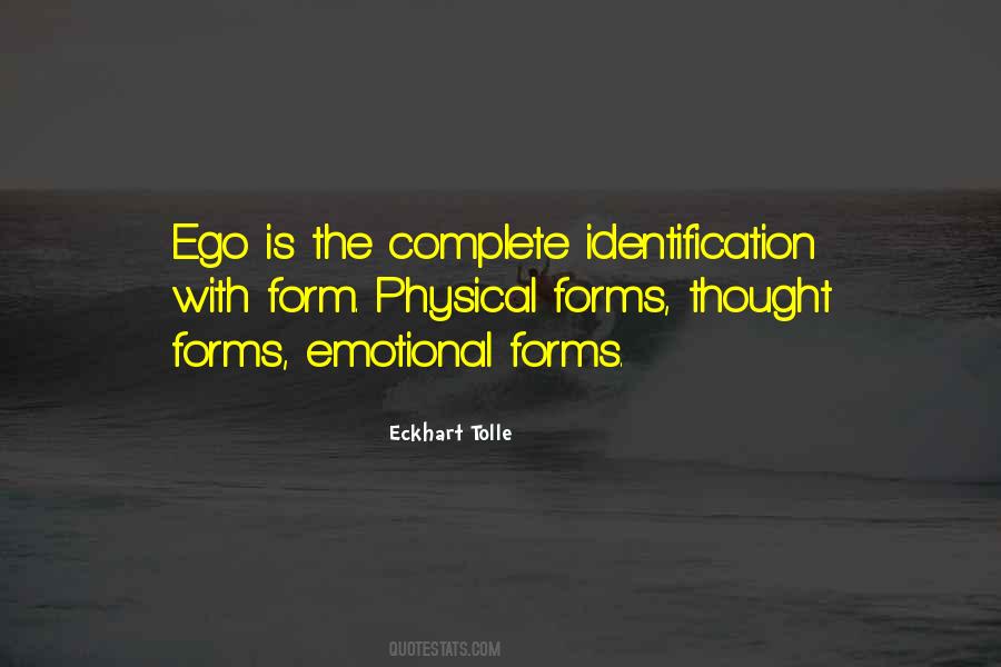 Thought Identification Quotes #265015