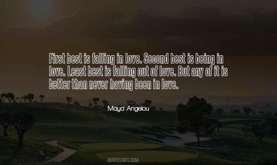 Quotes About Being Second Best In Love #1327003