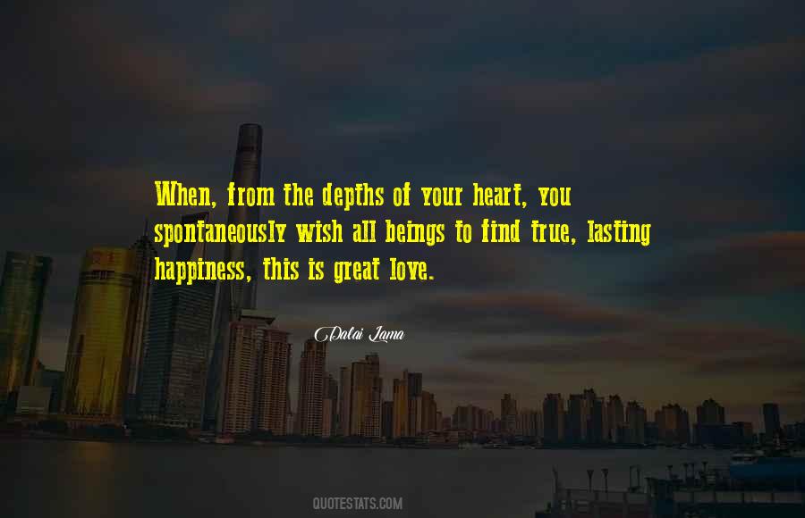 Quotes About The Depths Of Love #1469544