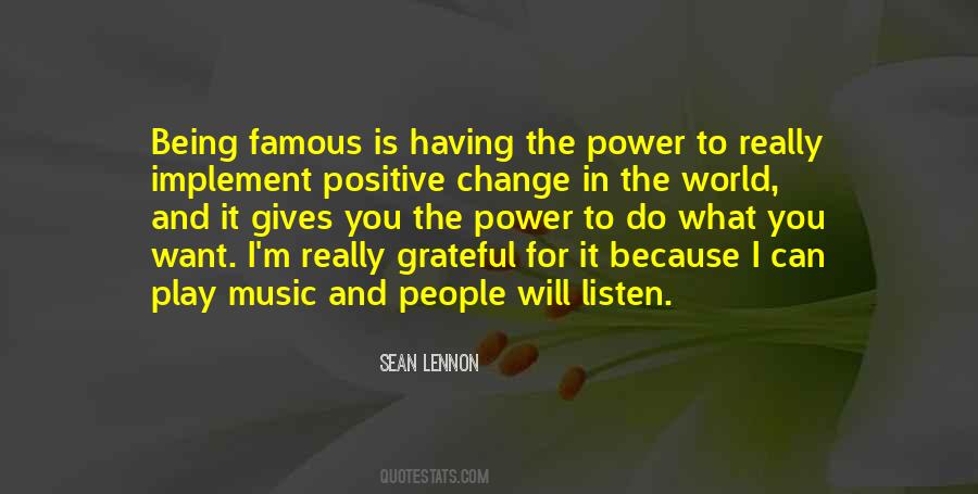 Quotes About Music's Power #233557