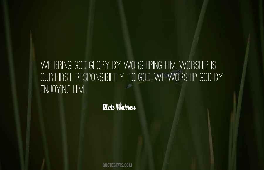 Quotes About Worship God #1099559