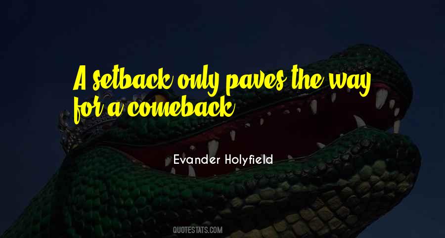 Quotes About A Comeback #1527029