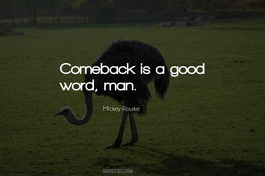 Quotes About A Comeback #57526