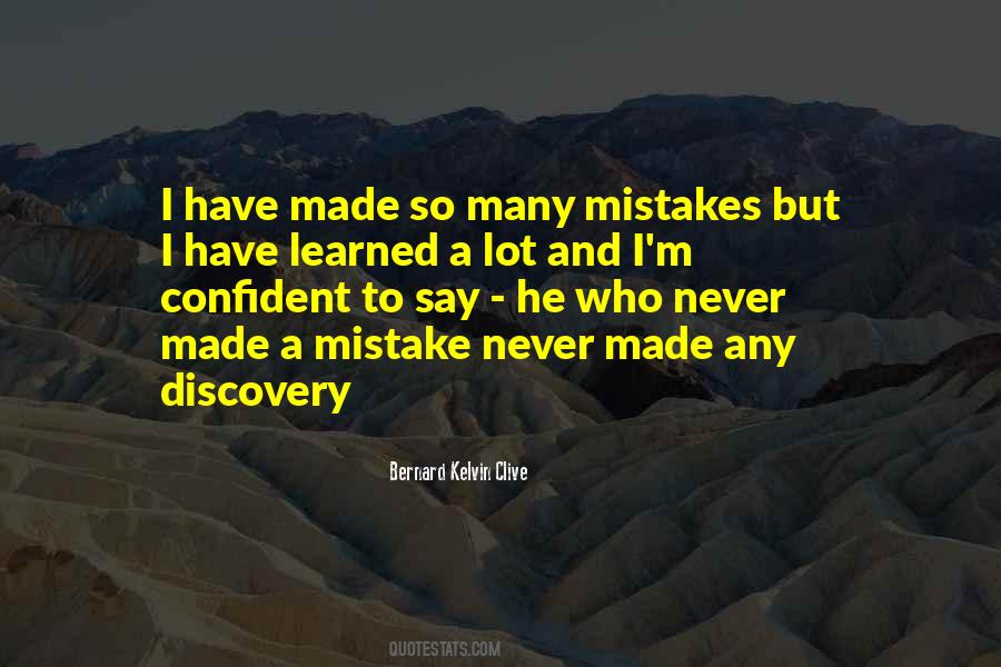 Quotes About Mistakes And Learning #660708