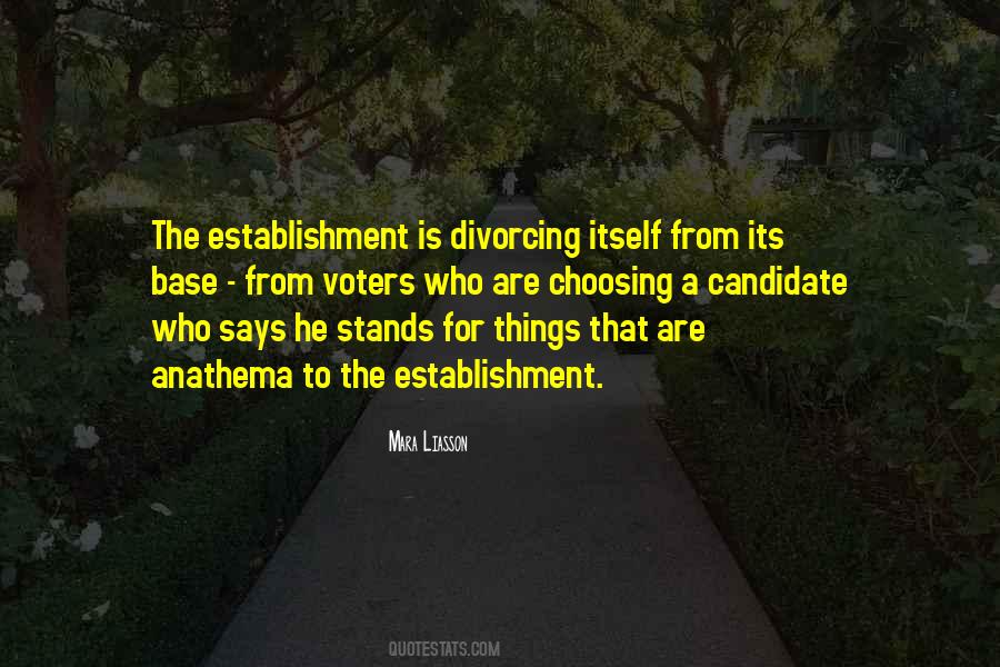 The Establishment Quotes #1597410