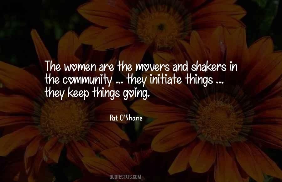Quotes About Shakers #1067674