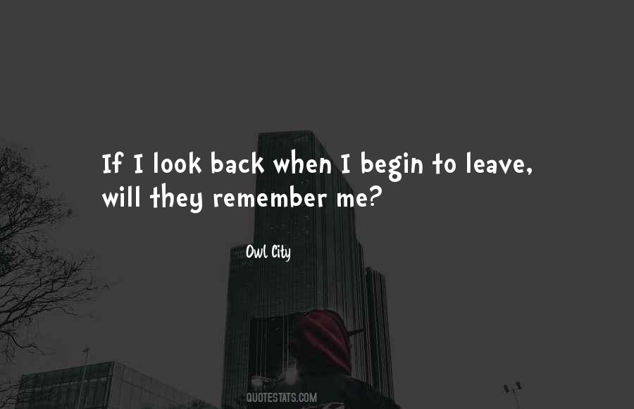 Quotes About Leaving A City #983480