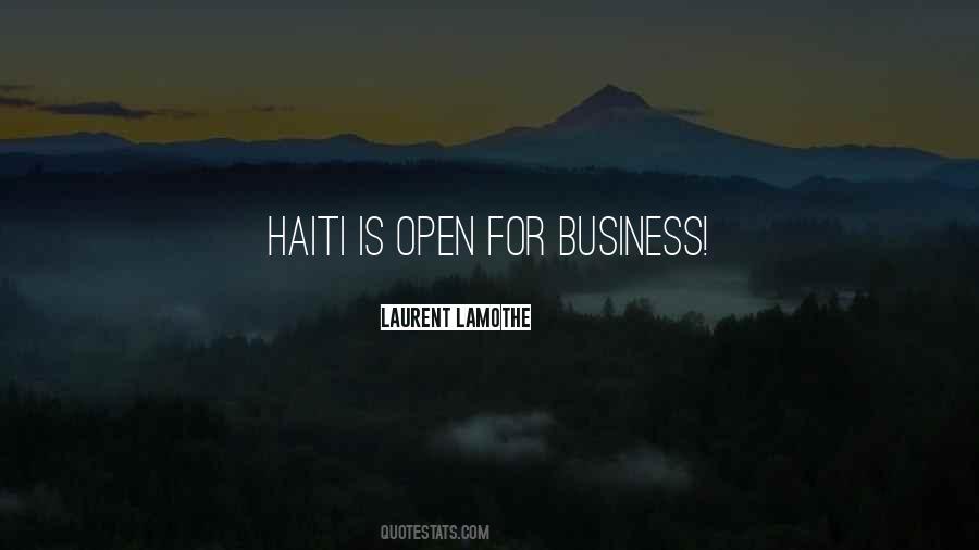 Open For Business Quotes #1562162