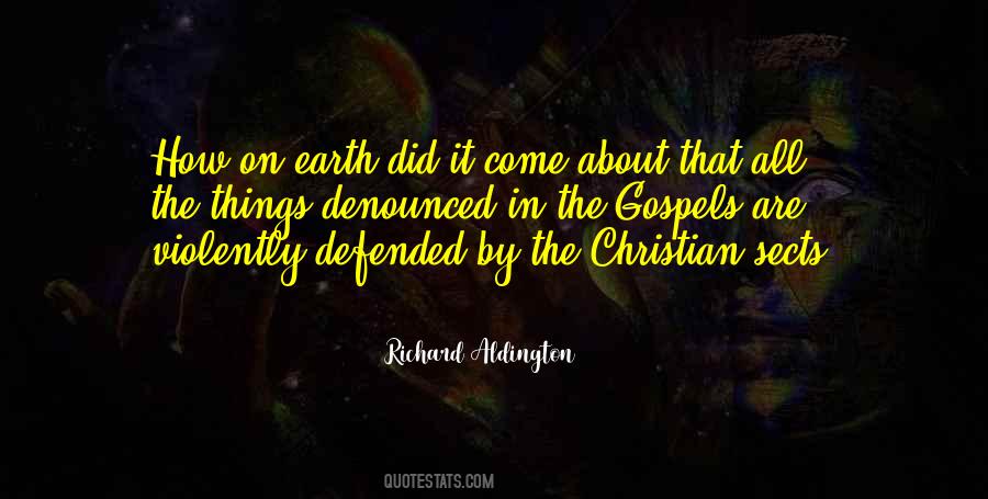 Christian Sects Quotes #1557430