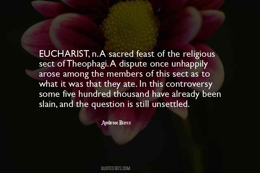 Quotes About Eucharist #1143858