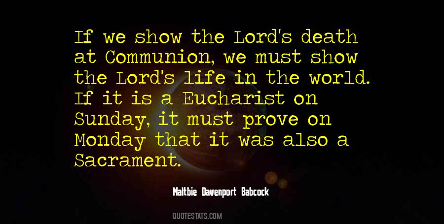 Quotes About Eucharist #1217761