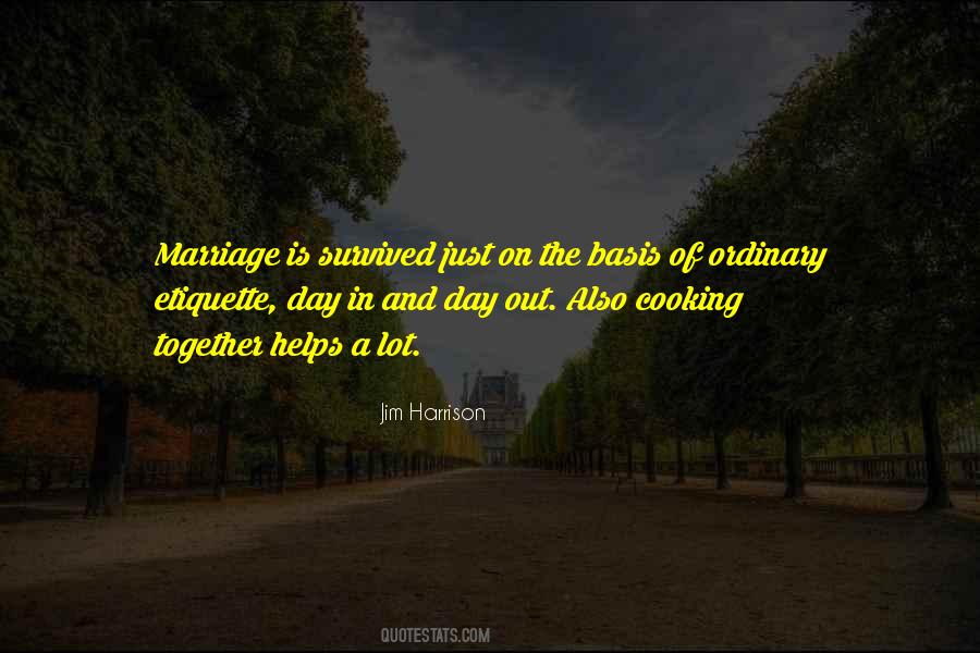 Quotes About Cooking And Marriage #1076384