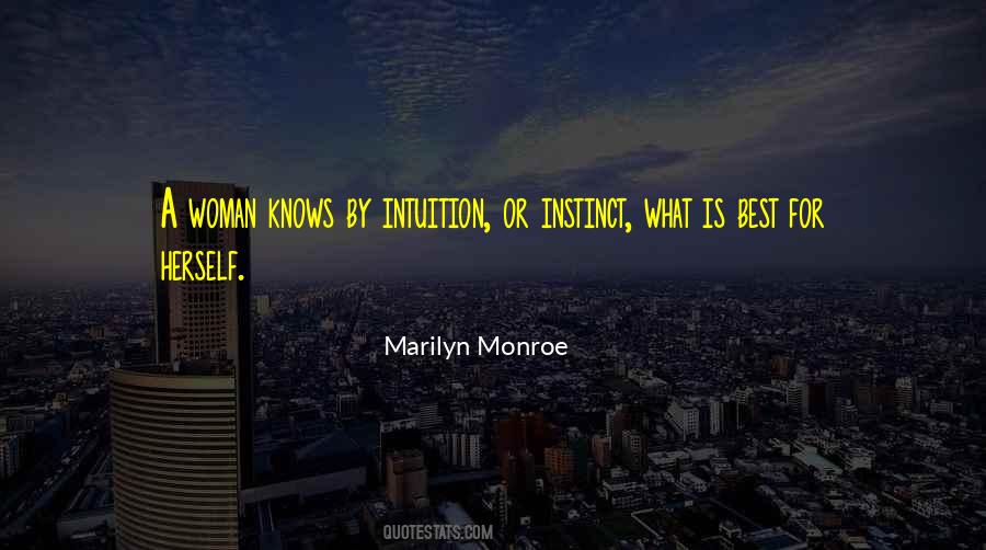 Woman Intuition Quotes #237099
