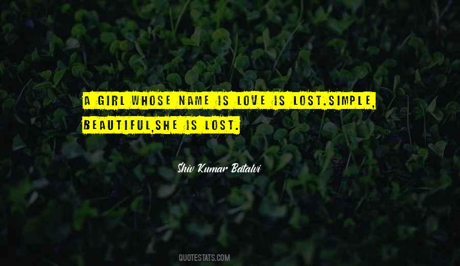 Quotes About A Girl You Lost #720713