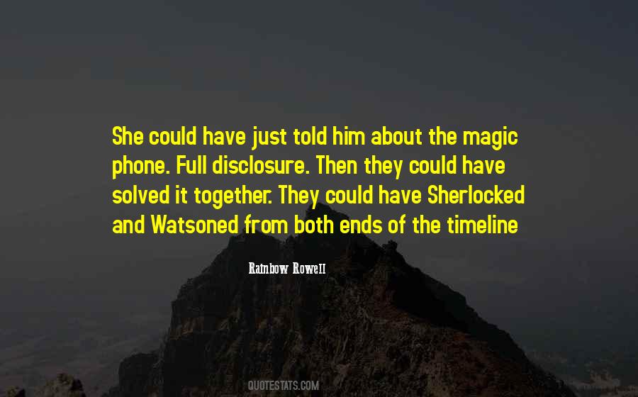 Quotes About Sherlock And Watson #1775374