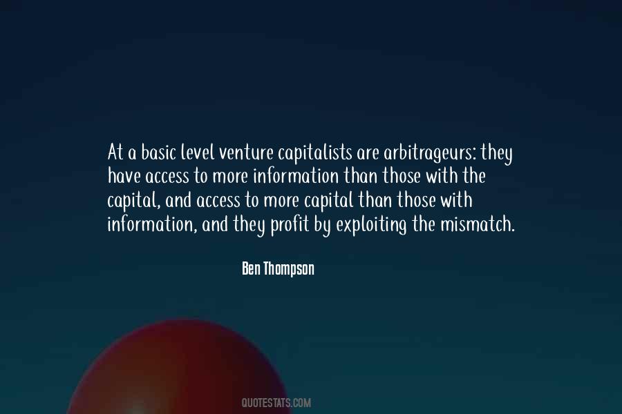 Quotes About Venture Capitalists #570118