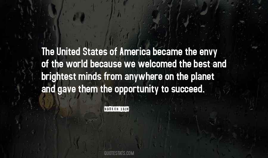 Quotes About America Opportunity #261523