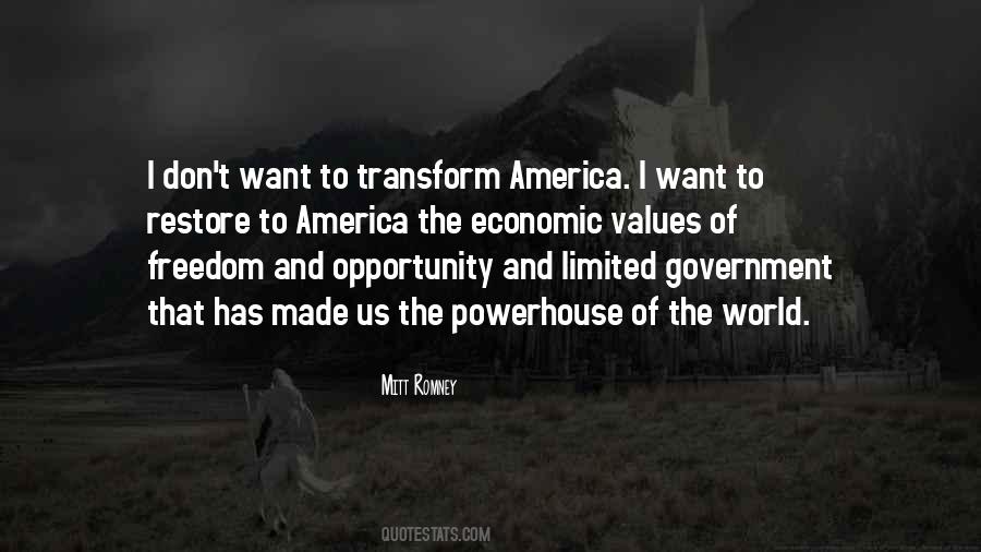 Quotes About America Opportunity #610953