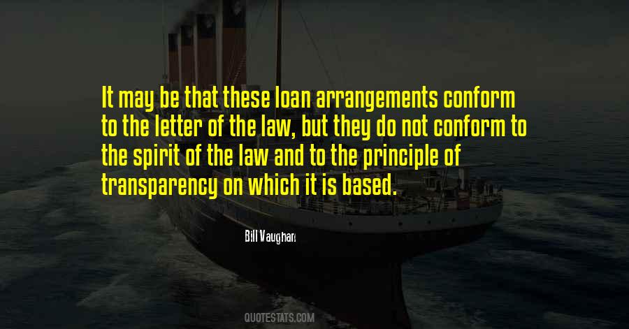 Letter Of Law Quotes #1641532