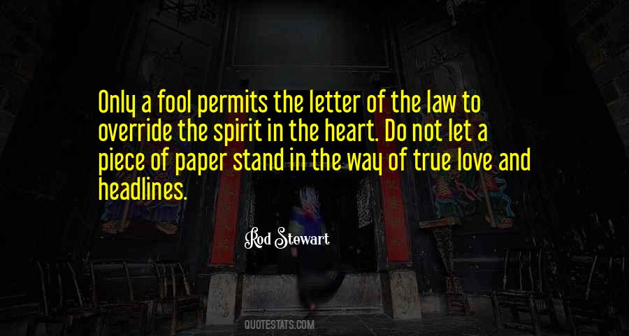 Letter Of Law Quotes #840800