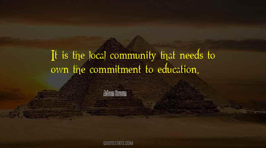 Quotes About Commitment To Community #1856492