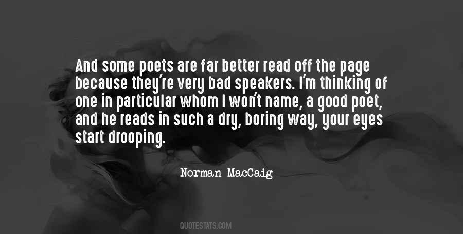 Quotes About Boring Speakers #1193954