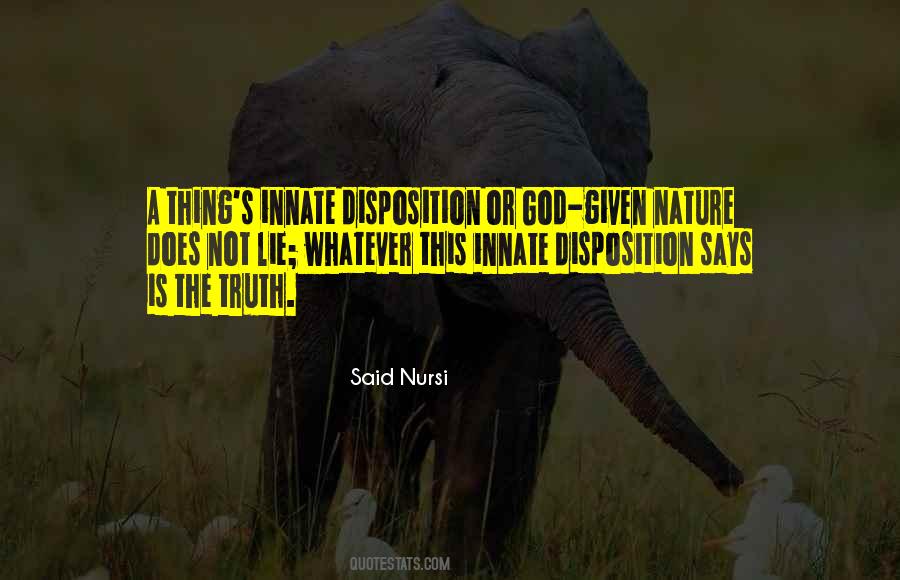 Innate Nature Quotes #318518