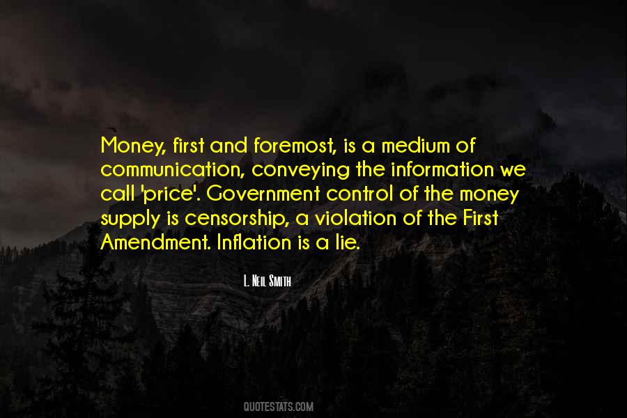 Quotes About Money Supply #1546236