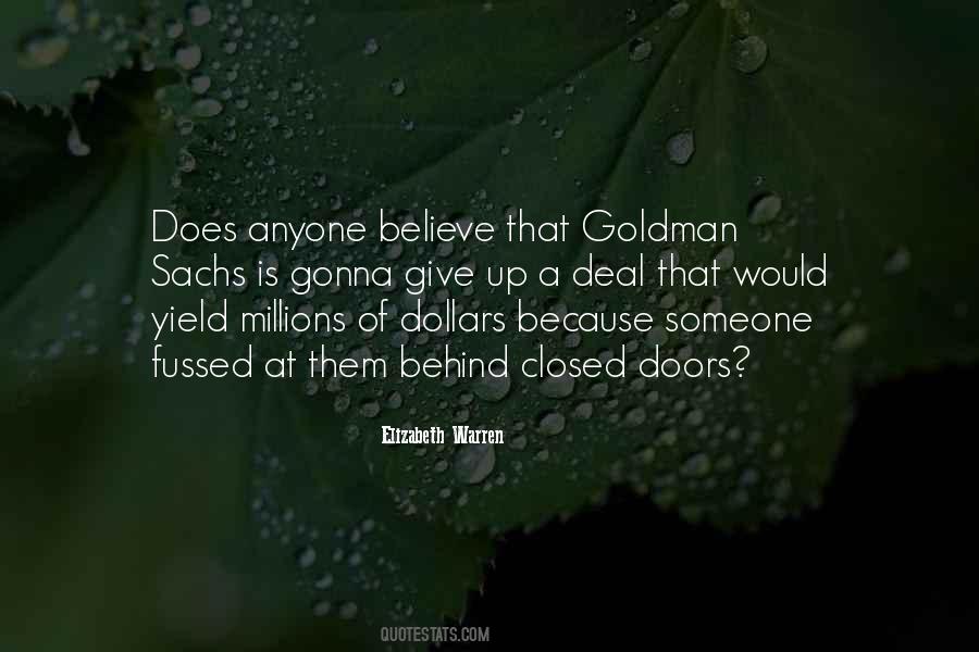 Quotes About Goldman Sachs #1093587