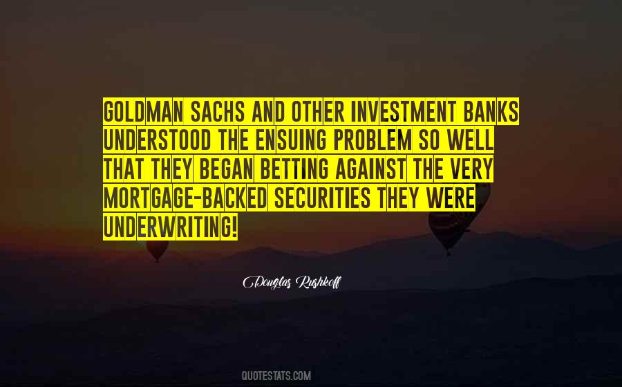 Quotes About Goldman Sachs #669232