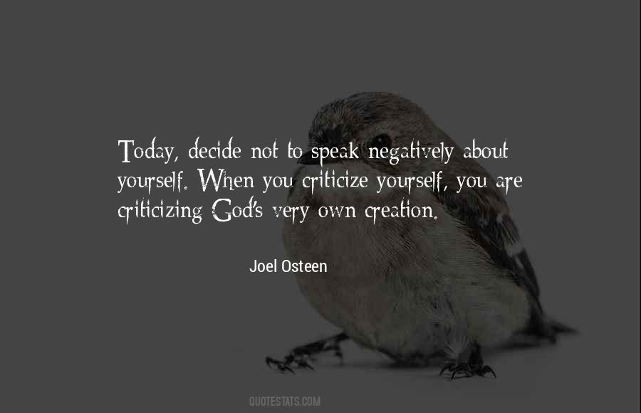 Quotes About Criticizing Yourself #1023007