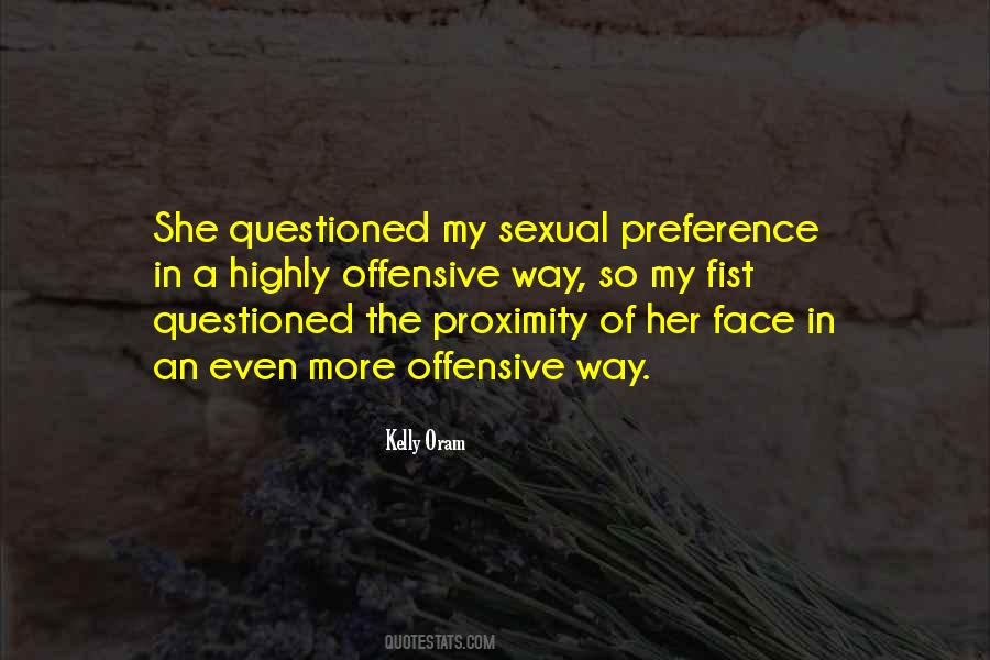 Quotes About Sexual Preference #1448259