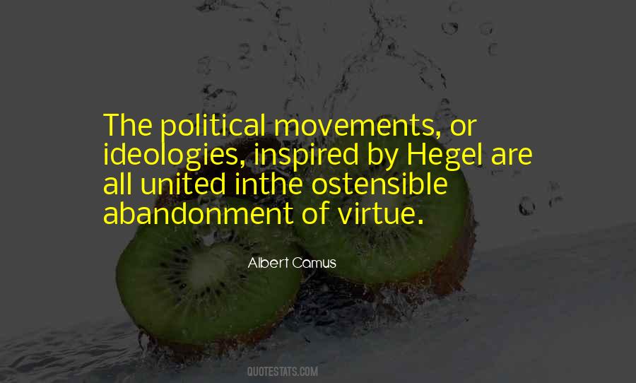 Quotes About Political Movements #591860