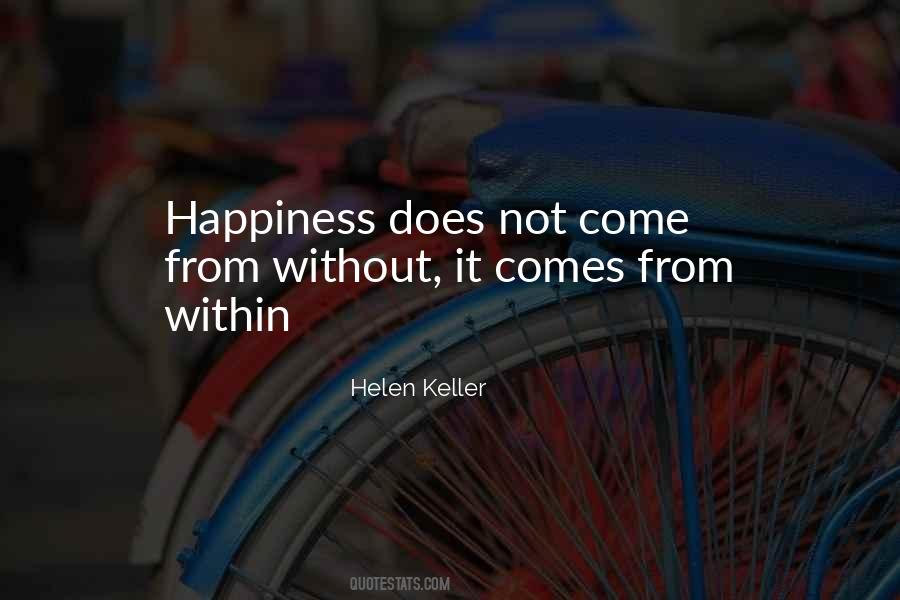 Quotes About Happiness From Within #1001471