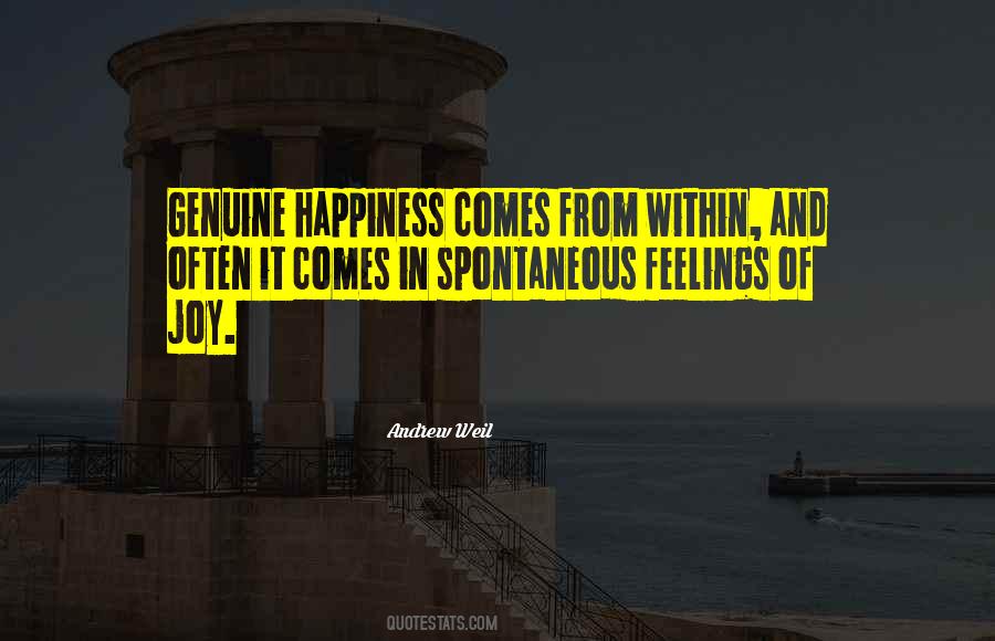Quotes About Happiness From Within #1608682