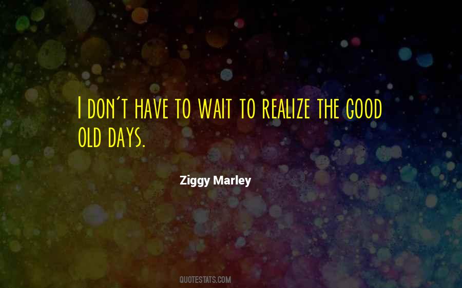 Quotes About The Good Old Days #1762671