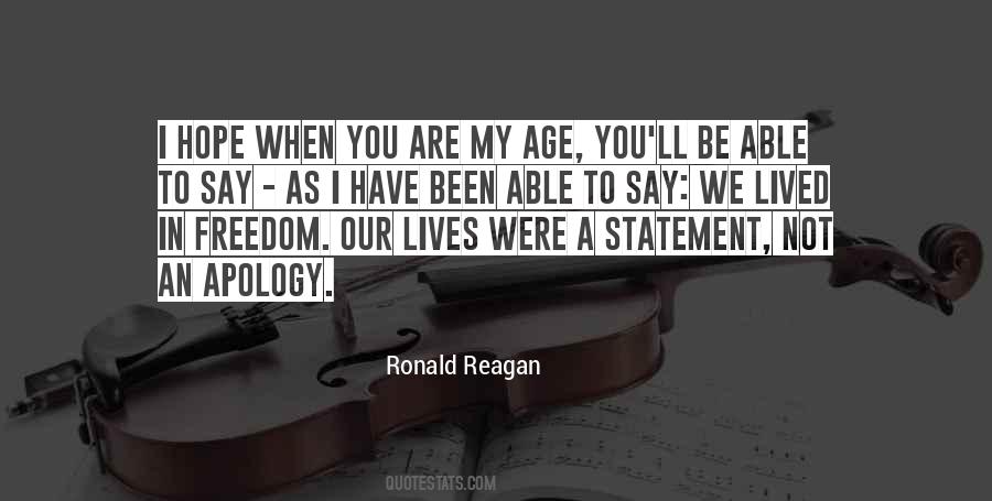 Quotes About Freedom Ronald Reagan #1575883