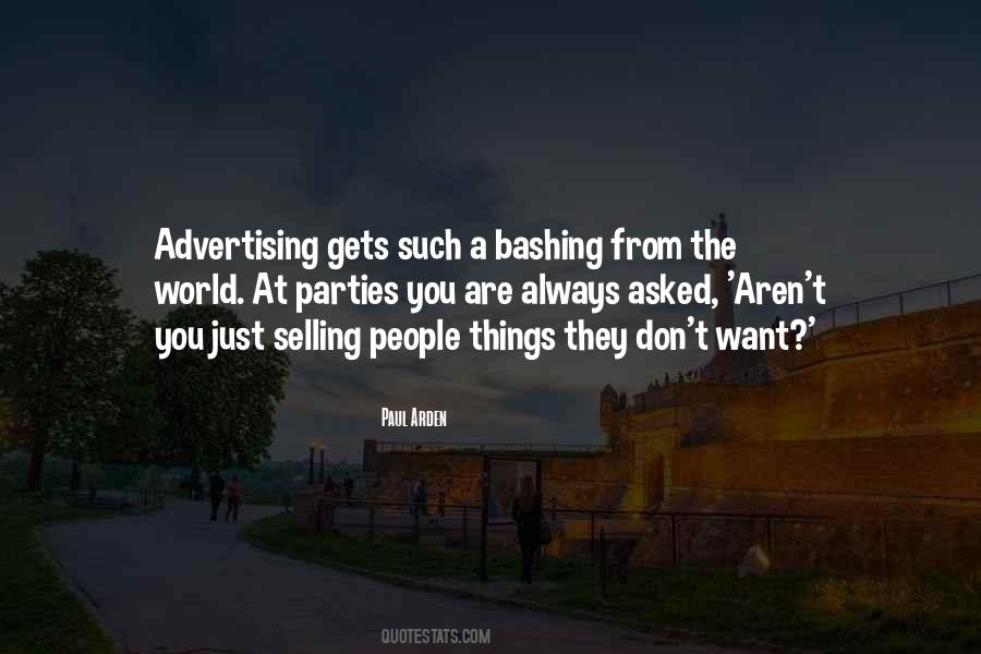 Quotes About Selling Things #1734994