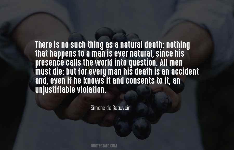 Natural Death Quotes #223732