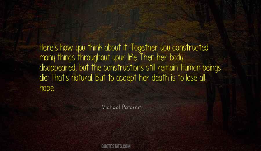 Natural Death Quotes #295417