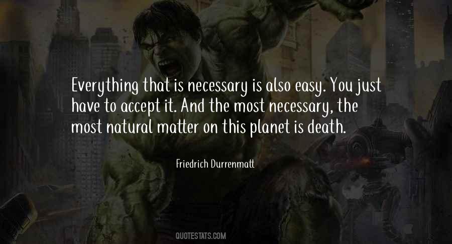 Natural Death Quotes #605532