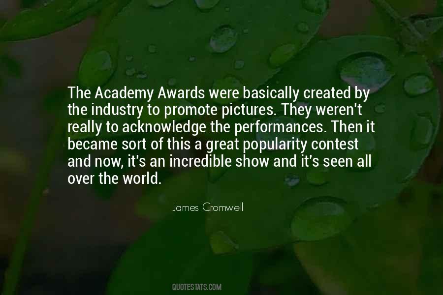 Quotes About Academy Awards #512246