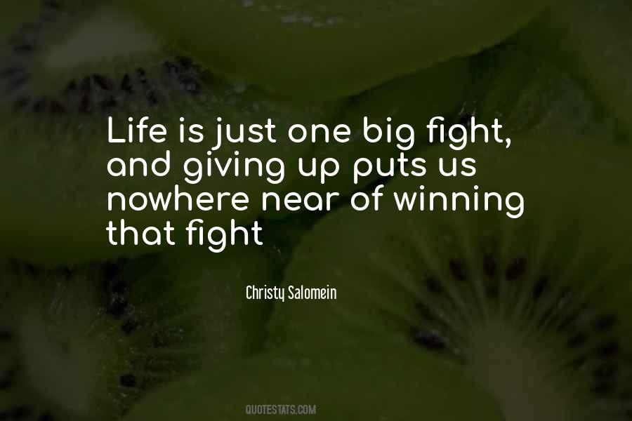 Fight Of Life Quotes #108787