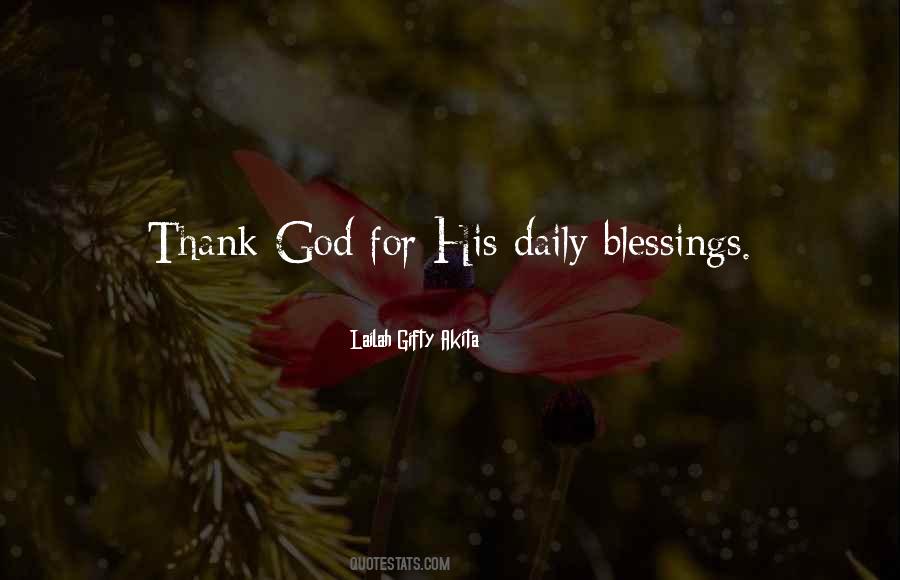 Quotes About God Blessings #312271