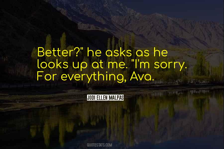 Quotes About Sorry For Everything #1643692