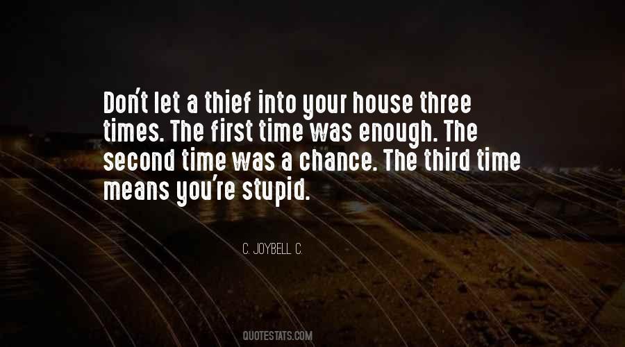 Quotes About Stupid Thief #523038